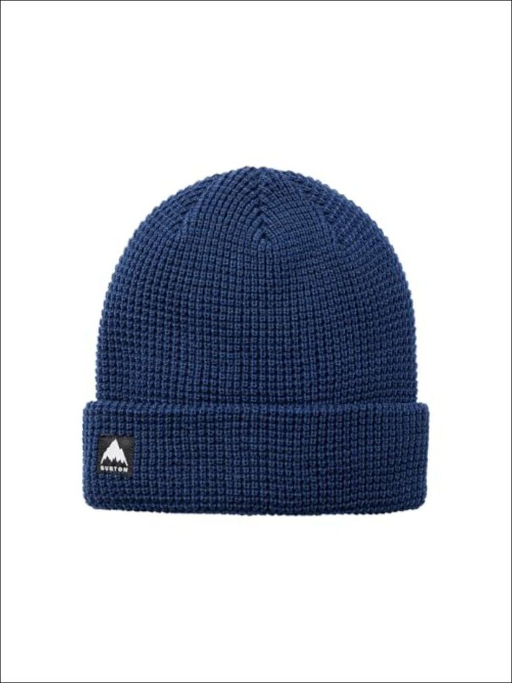 Recycled Polyester Waffle Knit Beanie Fold-Up Cuff Unisex Winter Hat